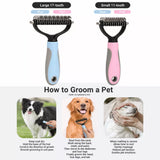 Undercoat Deshedding Comb for Dogs and Cats