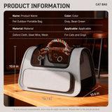 Breathable Pet Carrier Backpack with Handheld Carry Option