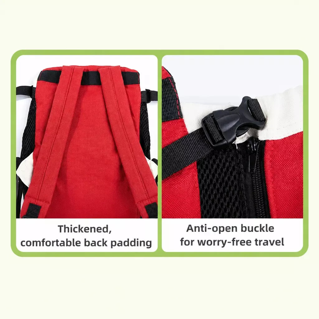 Front-Carrying Pet Backpack Carrier for Small Dogs & Cats