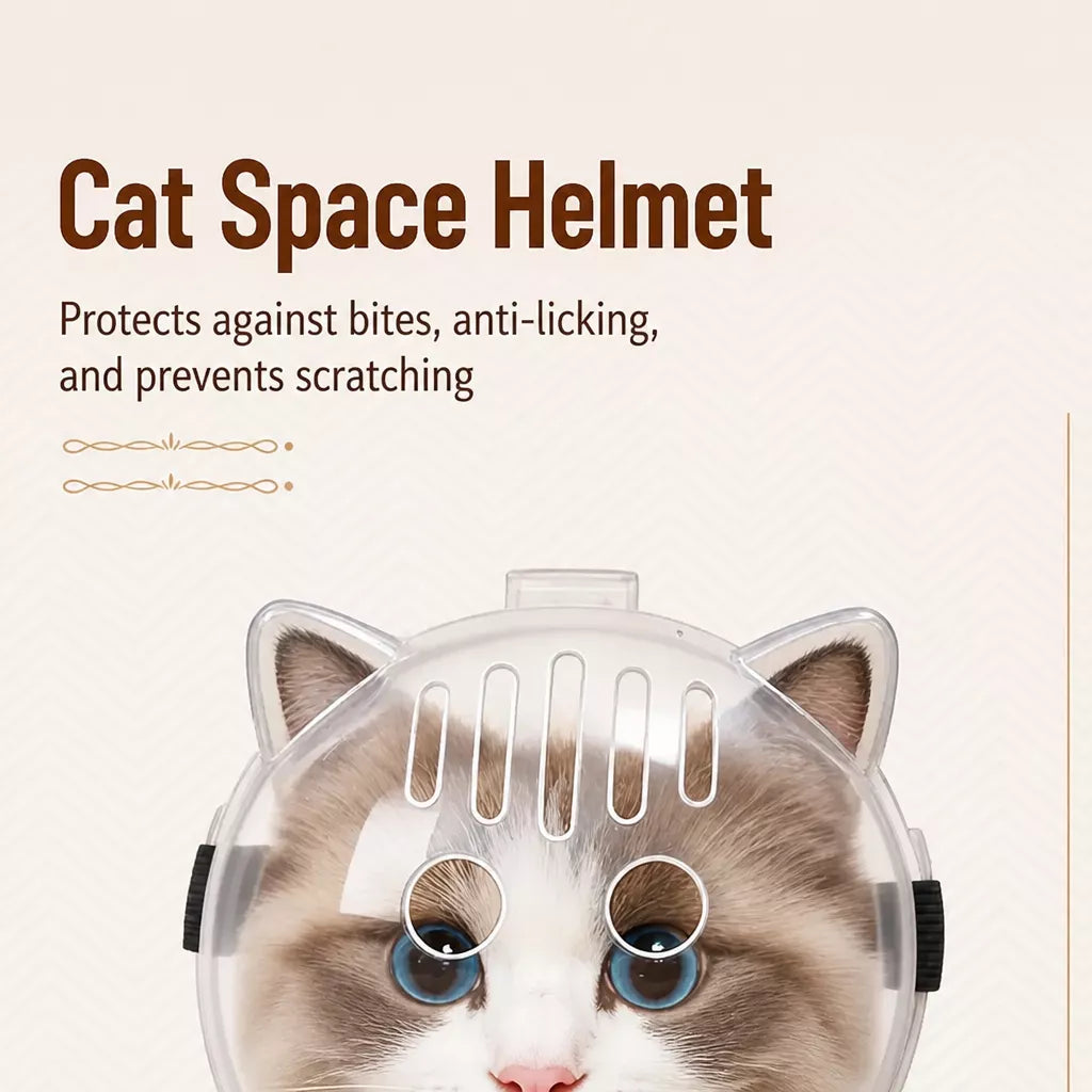 Clear Plastic Pet Recovery Cone for Cats