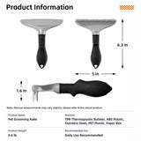 Detangling Rake Comb for Long-Haired Cats and Medium to Large Dogs