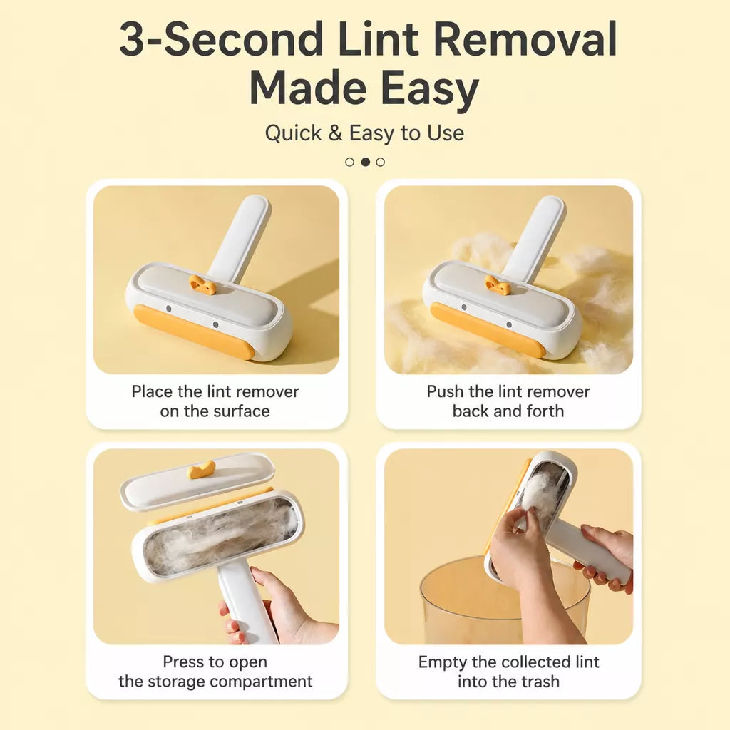 Two-Way Cat Hair Remover for Everyday Cleanup