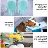 Pet Bathing Gloves for Dogs and Cats