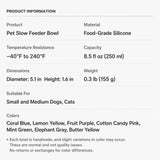 Slow-Feeder Bowl for Dogs and Cats