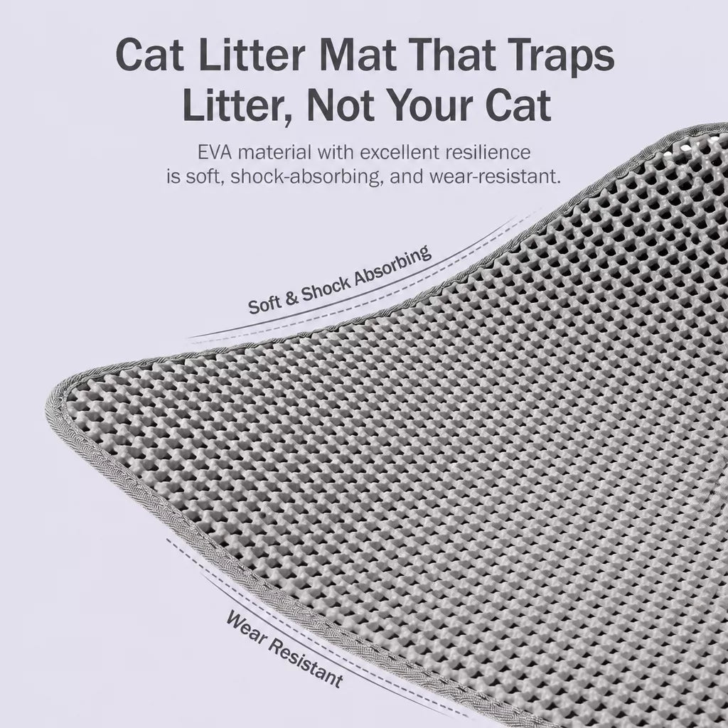 Double-Layer Cat Litter Mat
