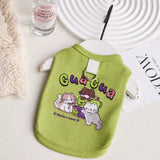 Lightweight Cotton Dog Tank Top with Ruffle Trim