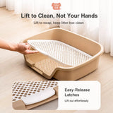 Flat Plastic Dog Potty Tray with Mesh Grate