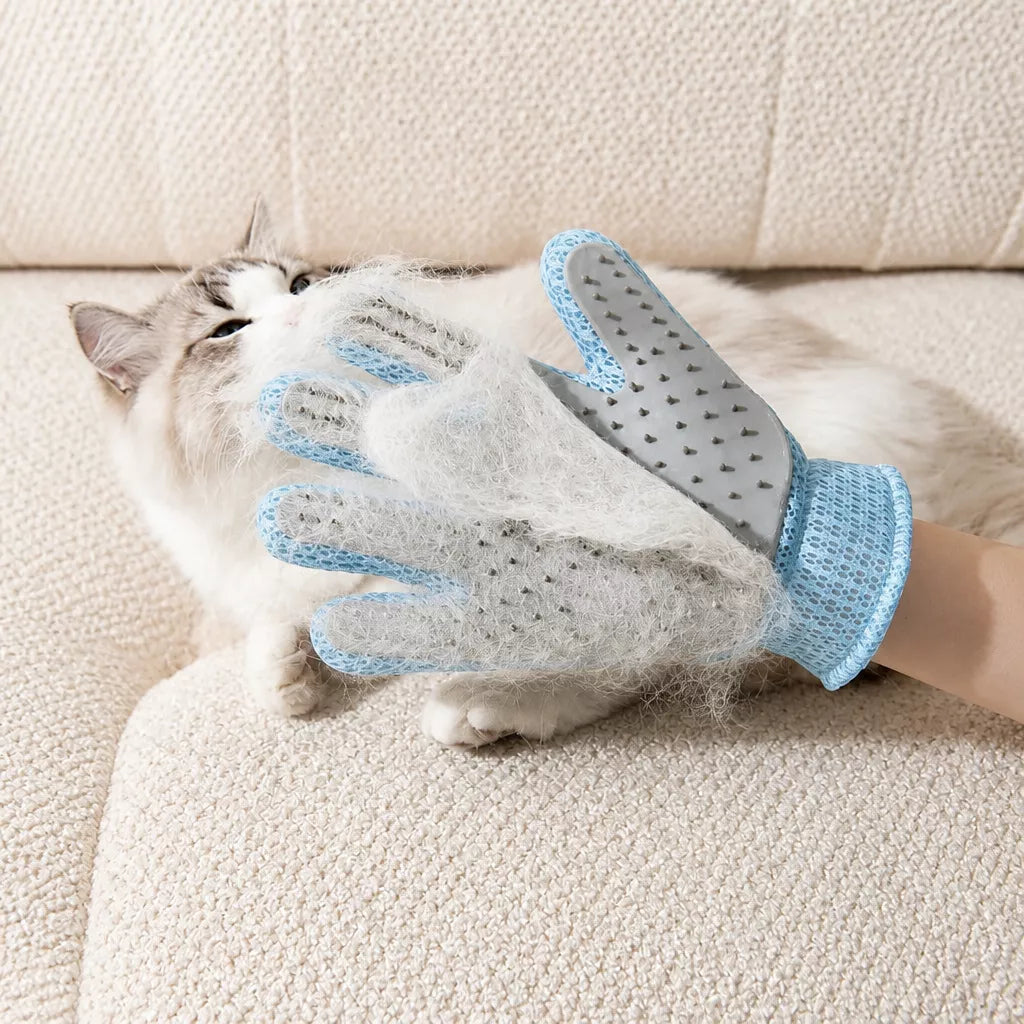 Double-Sided Pet Grooming Glove for Cats and Dogs