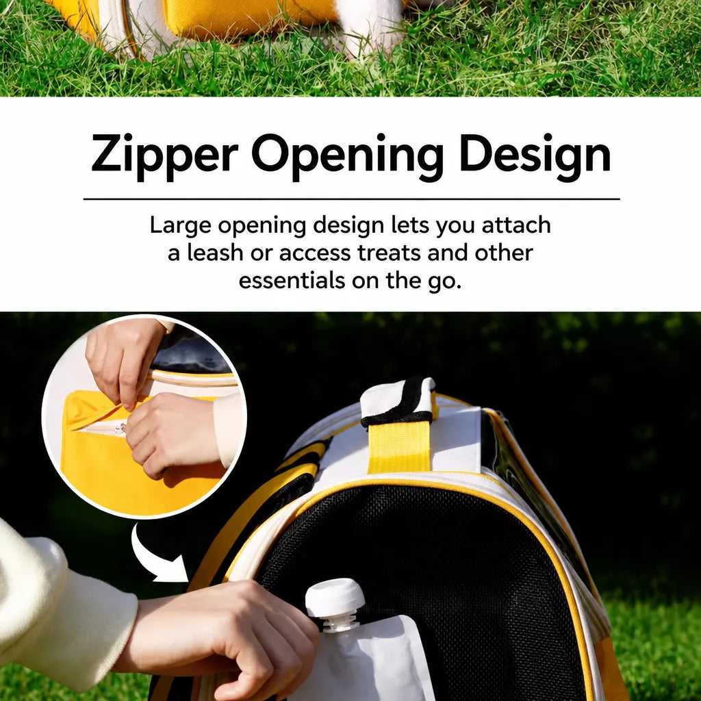 Large-Window Pet Carrier Backpack for Cats and Small Dogs