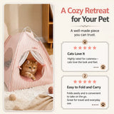 Indoor Tent Bed for Cats & Dogs with Washable Cover