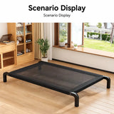 Raised Mesh Dog Cot with Iron Frame for Small to Large Dogs