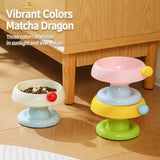 Pet Food & Water Bowl with Low-Profile Non-Slip Base