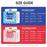 Disposable Dog Diapers for Male and Female Dogs