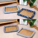 Year-Round Woven Pet Bed Mat for Dogs & Cats