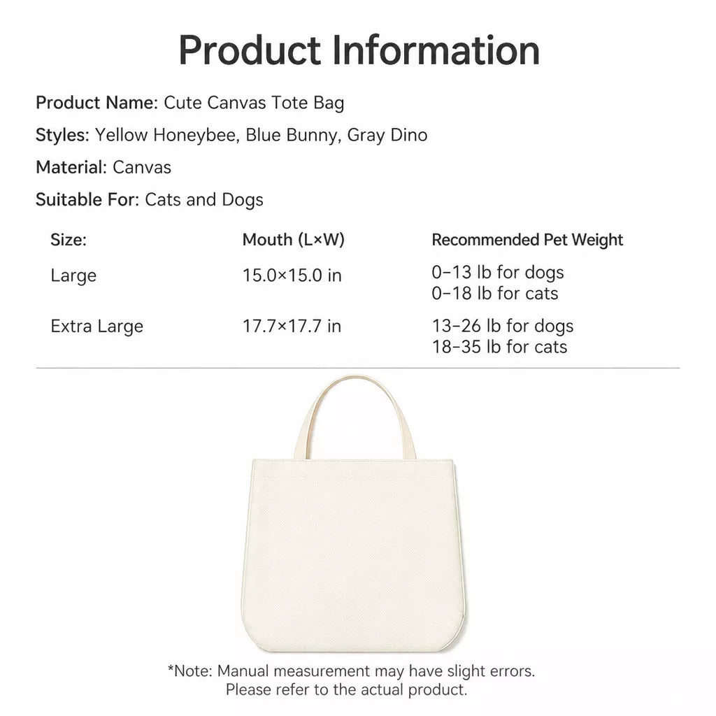 Canvas Pet Carrier Backpack for Cats and Small Dogs