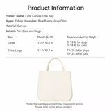 Canvas Pet Carrier Backpack for Cats and Small Dogs
