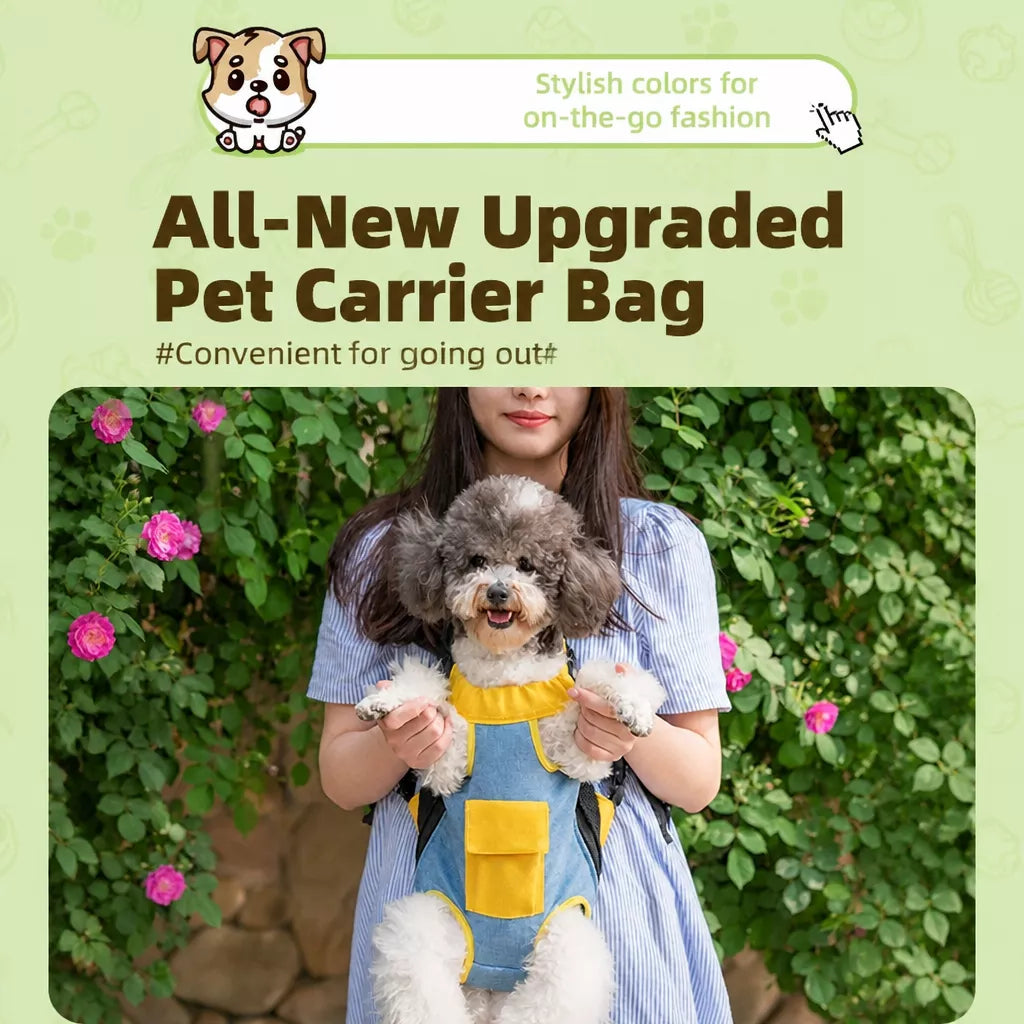Front-Carrying Pet Backpack Carrier for Small Dogs & Cats