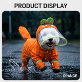 Four-Leg Raincoat for Small Dogs