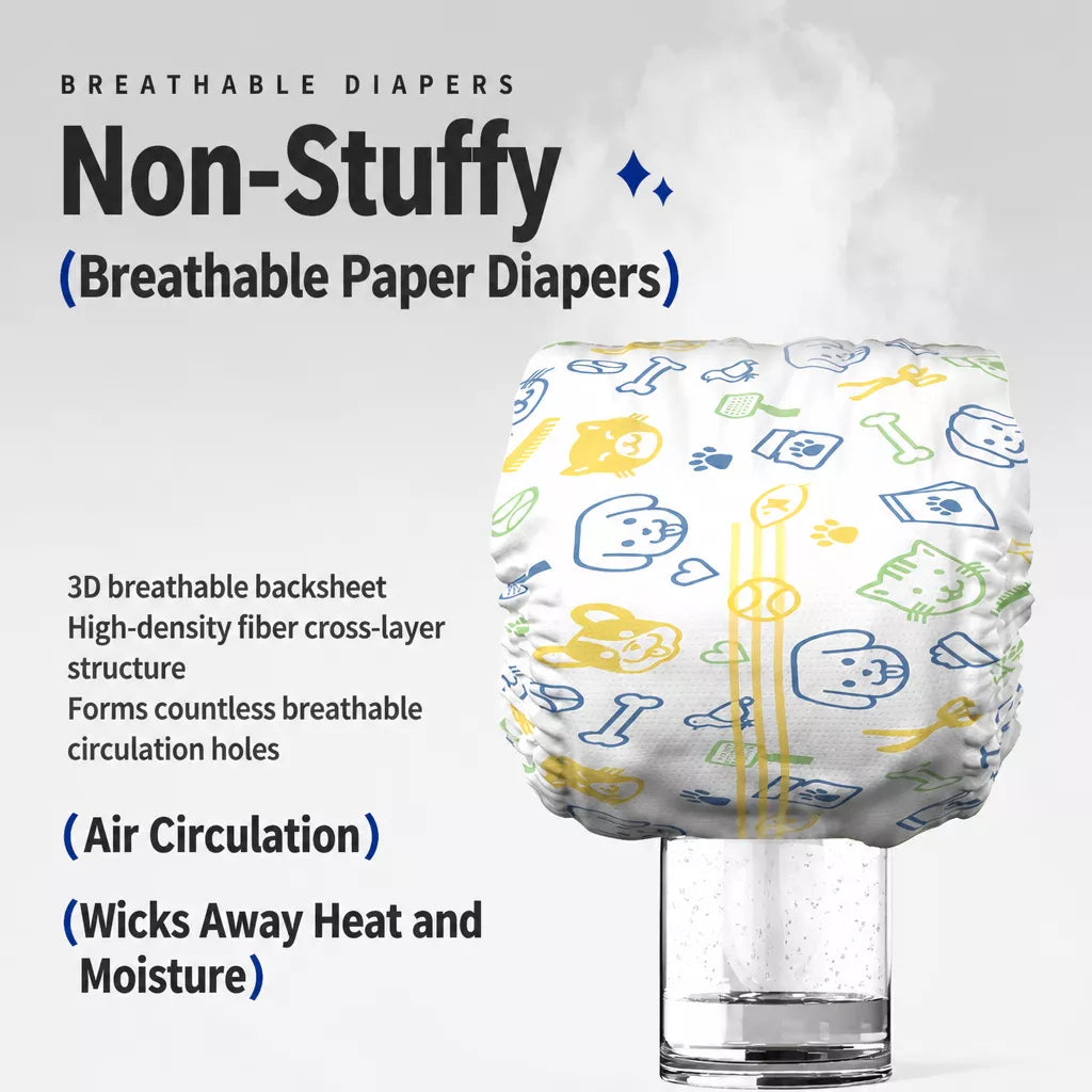 Disposable Pull-On Dog Diapers for Male and Female Dogs