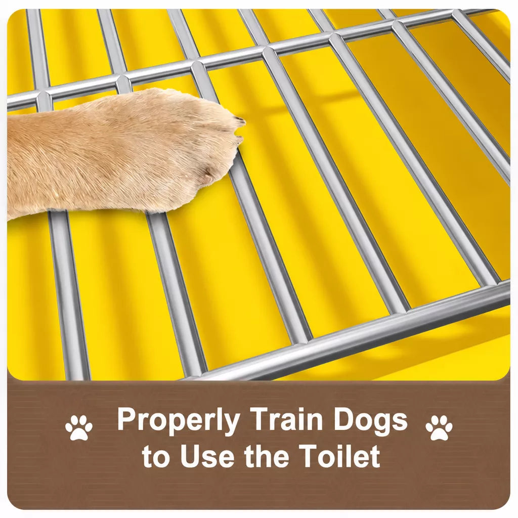 Plastic Dog Potty Tray with Grid Insert