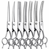 Pet Grooming Scissors Set for Trimming and Thinning