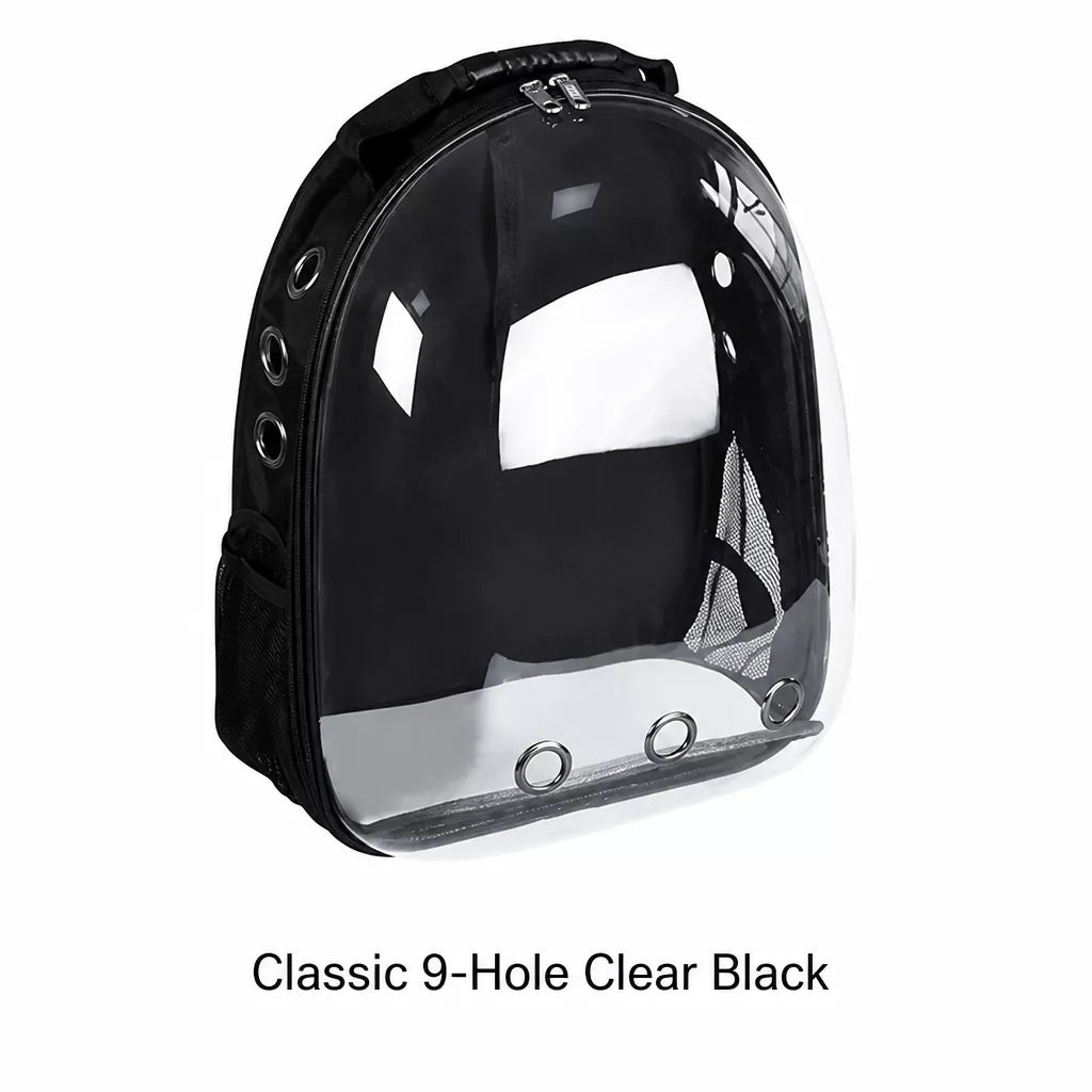 Cat Backpack Carrier with Panoramic Window and Side Vents