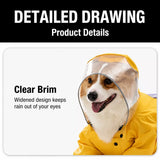 Dog Raincoat for Small to Medium Dogs