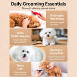 Cushioned Soft-Pin Slicker Brush for Dogs and Cats