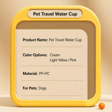 Portable Dog Water Bottle for Walks and Travel