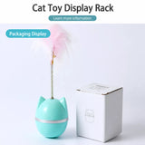 Cat Wobble Toy with Feather and Bell