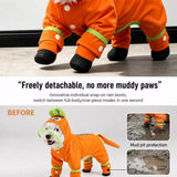 Waterproof Four-Leg Dog Raincoat