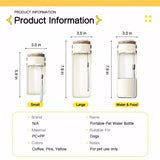 Portable Dog Water Bottle for Walks and Outdoor Adventures