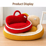 Semi-Enclosed Cat & Dog Bed with Removable, Washable Design