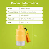 Portable Foldable Dog Water Bottle for Walks and Travel