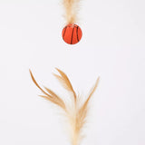 Cat Ball Toy with Feather Details