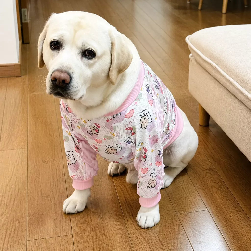 Lightweight Dog Jacket with Elbow and Knee Sleeves for Large Dogs