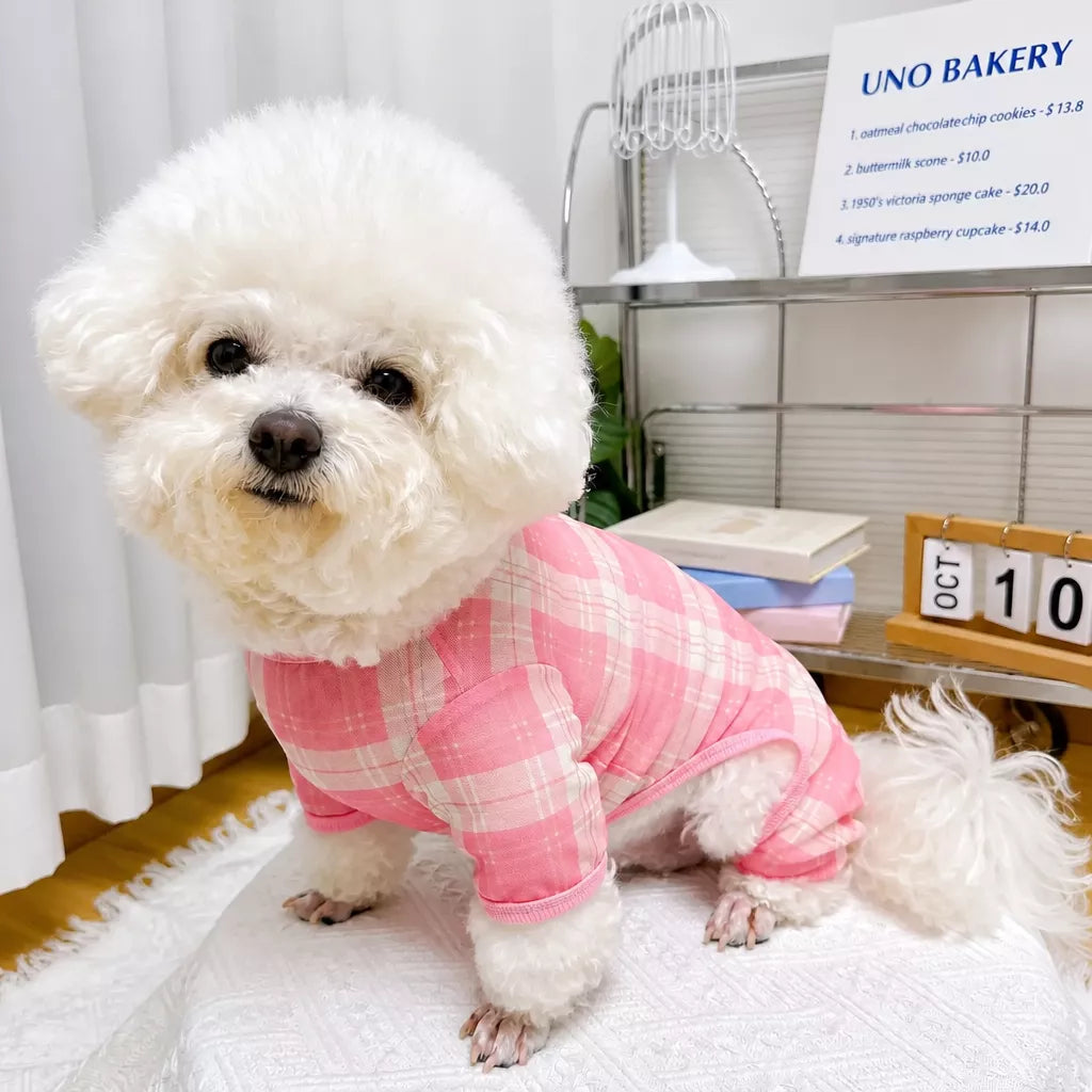 Striped Mesh Four-Leg Summer Shirt for Dogs