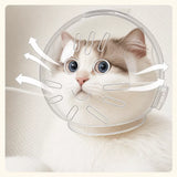 Plastic Recovery Cone for Cats During Grooming and Care