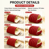 Semi-Enclosed EPE Foam Pet Bed with Snap-Button Design