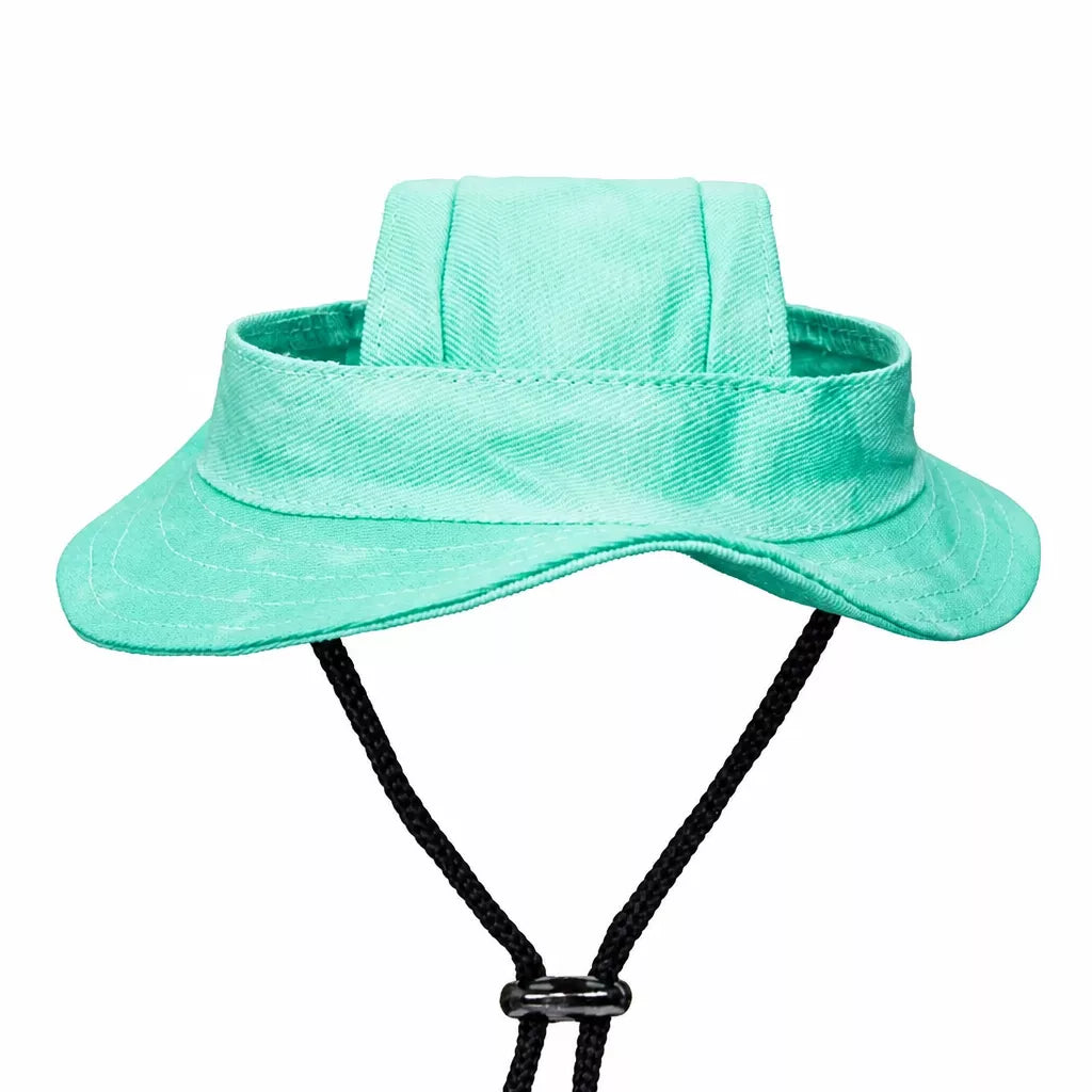 Adjustable Cotton Pet Bucket Hat with Ear Openings