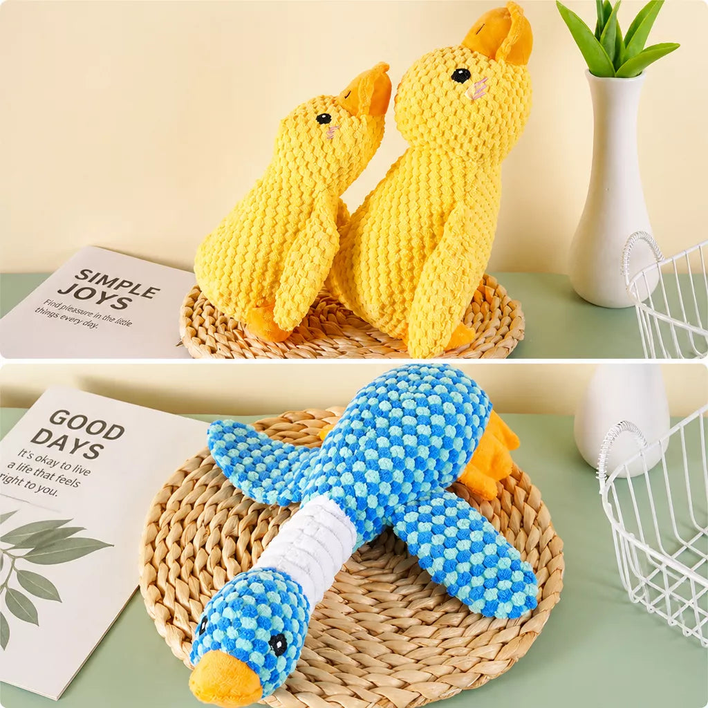 Plush Squeaky Dog Toy with Playful Animal Designs