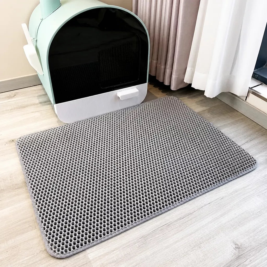 Double-Layer Cat Litter Mat