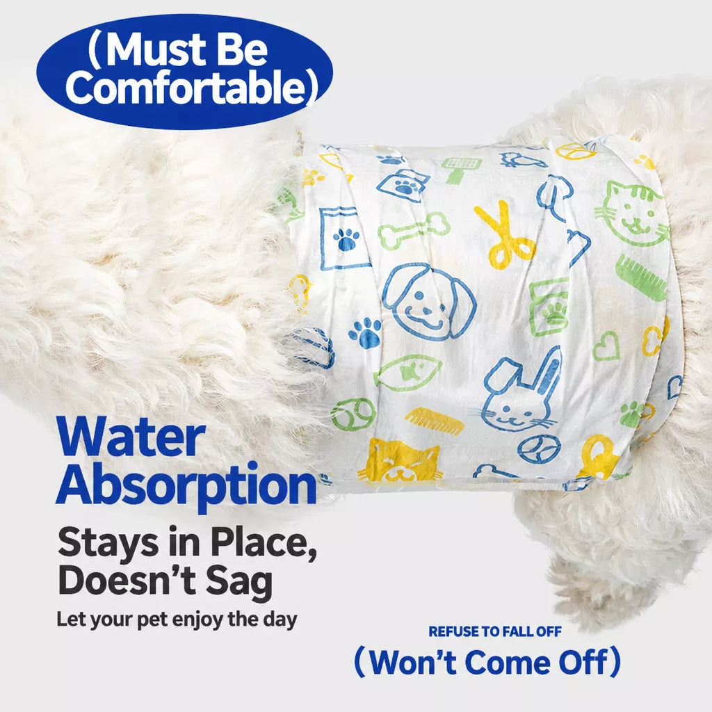 Disposable Pull-On Dog Diapers for Male and Female Dogs