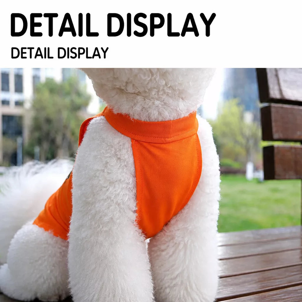 Summer Sleeveless Pet Vest for Dogs and Cats