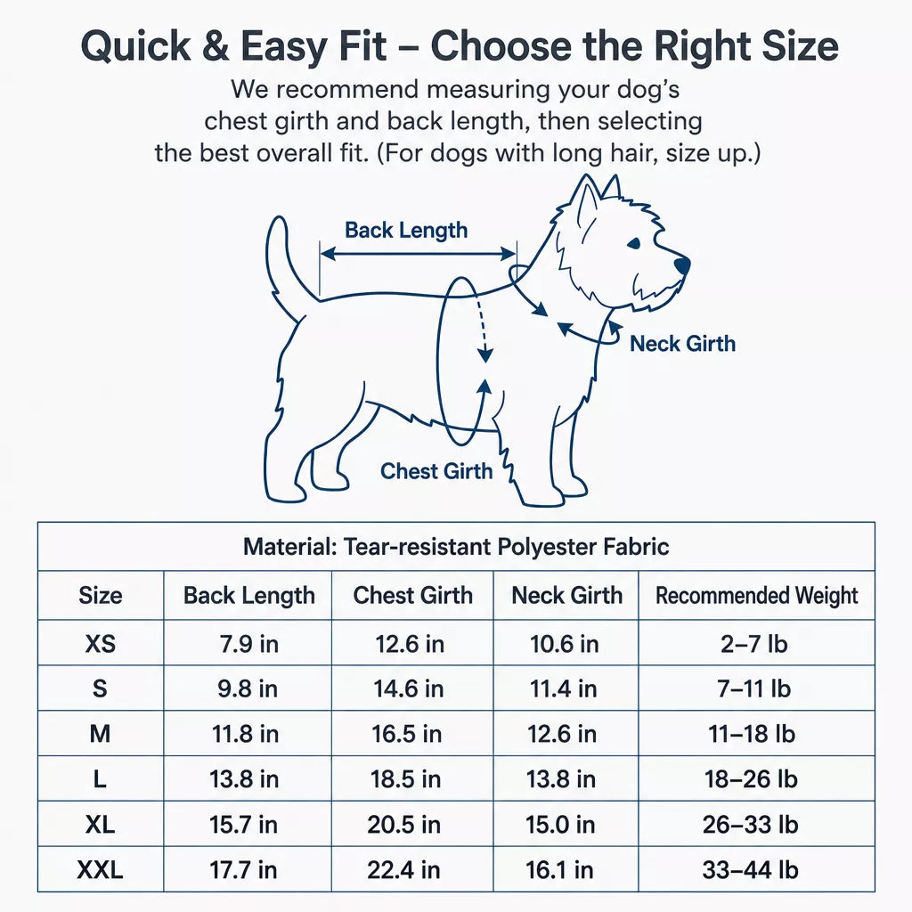 Four-Leg Raincoat for Small Dogs