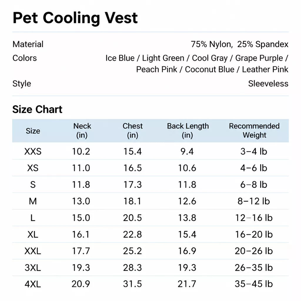 Lightweight Sleeveless Polyester Dog Vest