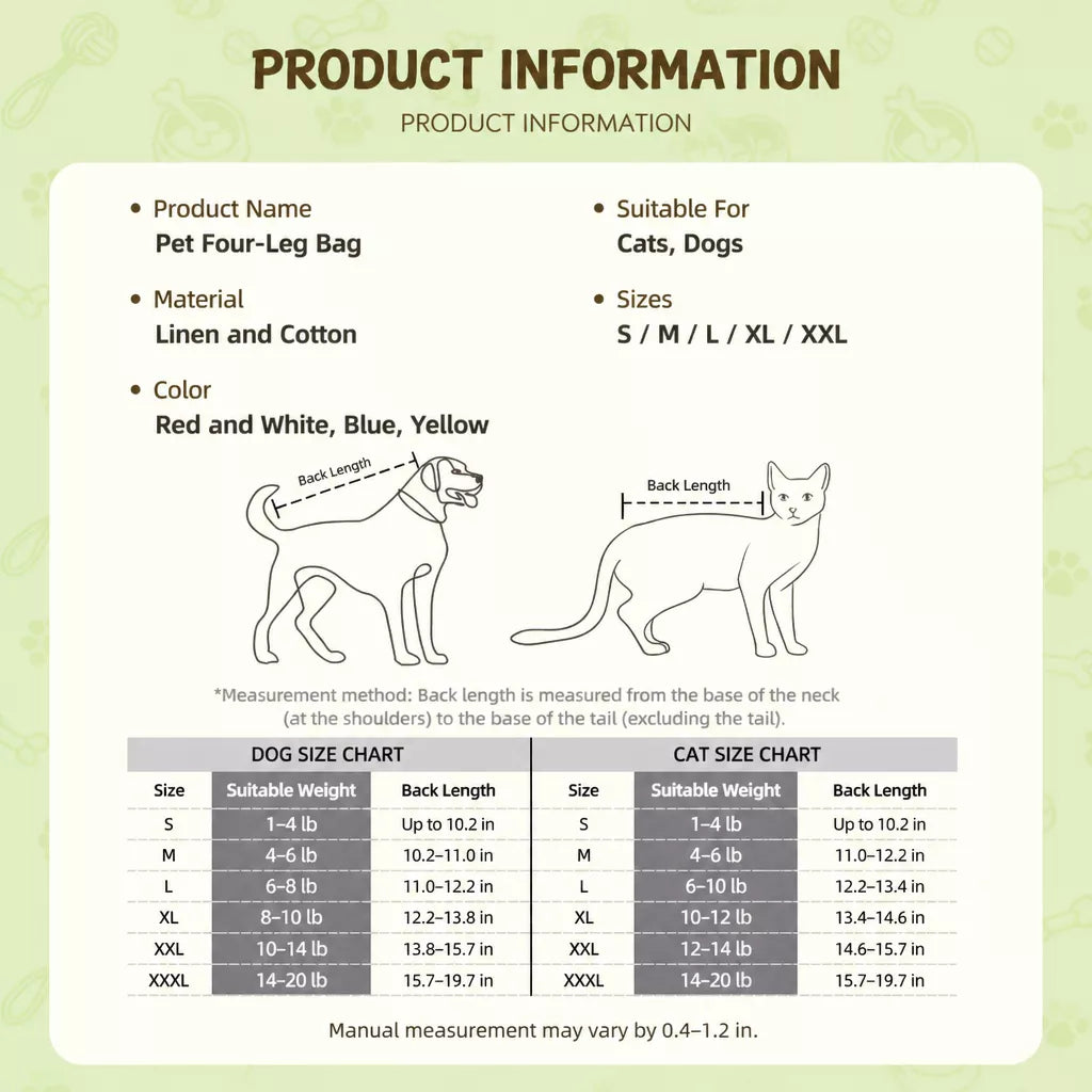 Front-Carrying Pet Backpack Carrier for Small Dogs & Cats