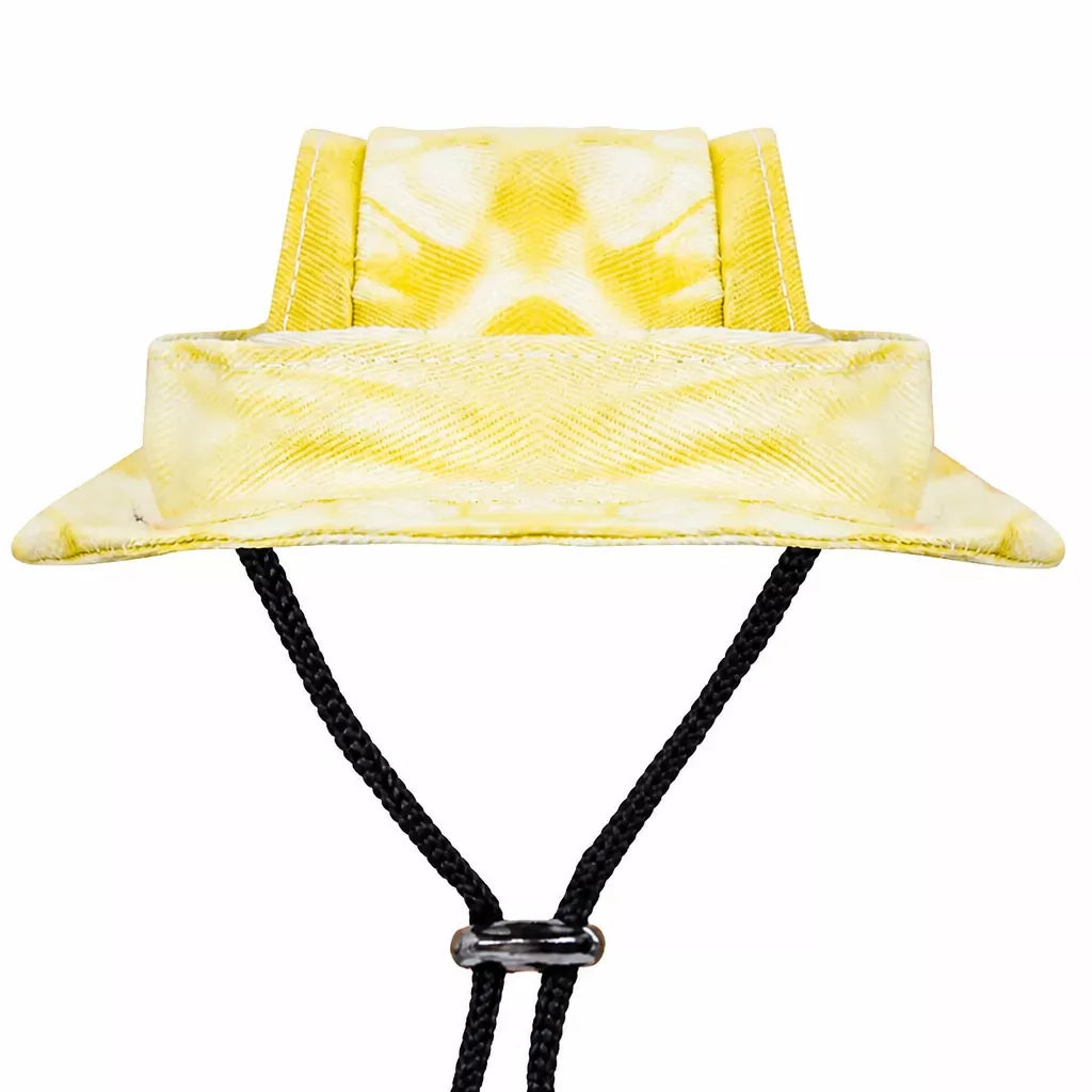 Adjustable Cotton Pet Bucket Hat with Ear Openings