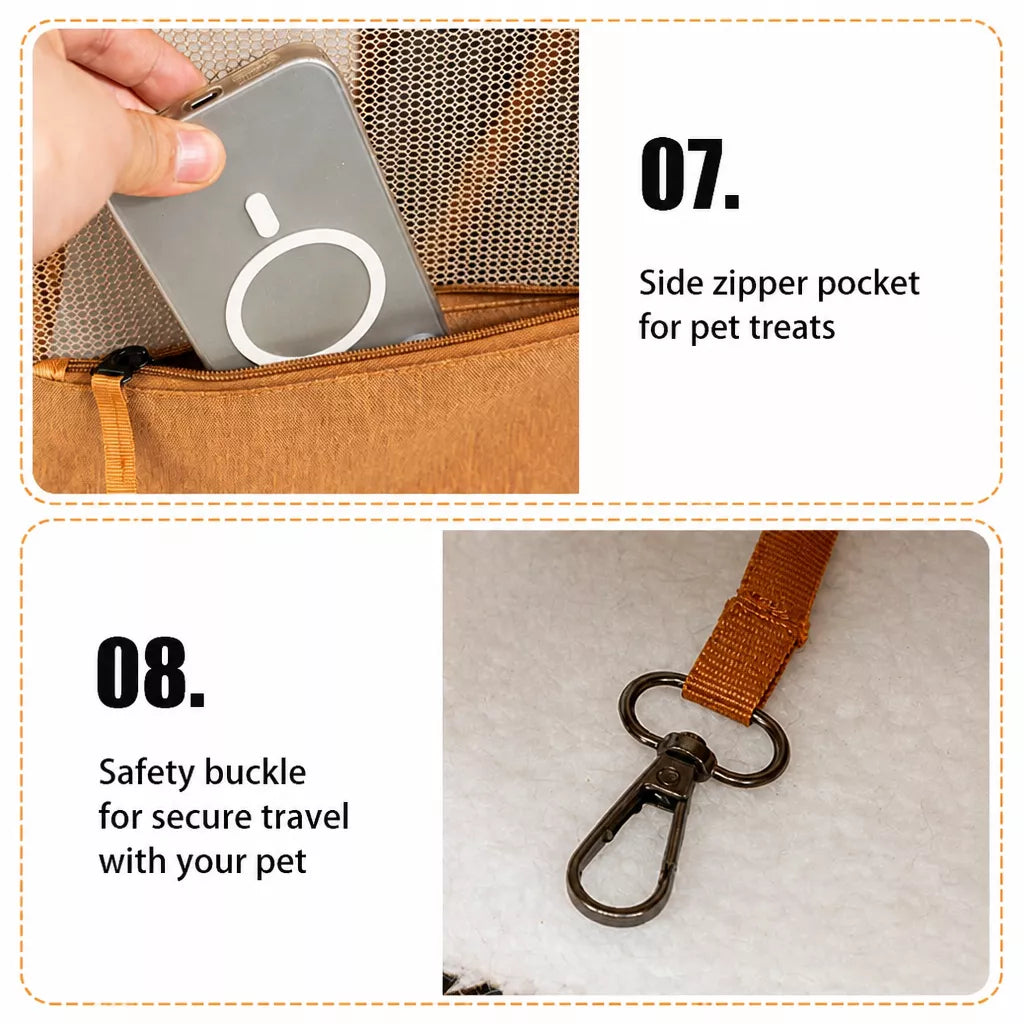 Expandable Pet Carrier Backpack for Cats and Small Dogs