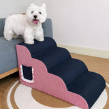 Pet Stairs for Small Dogs with Removable, Washable Design